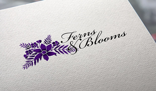 ferns-and-blooms-logo-identity-design