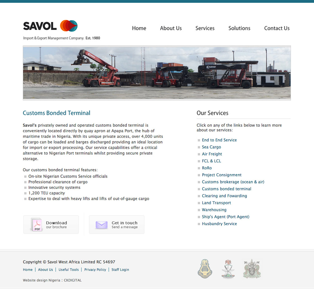 savol-west-africa-website-homepage-design