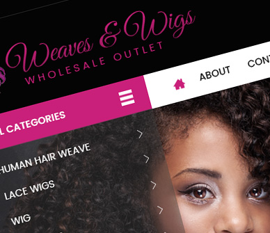 Weaves & Wigs - eCommerce Website Development