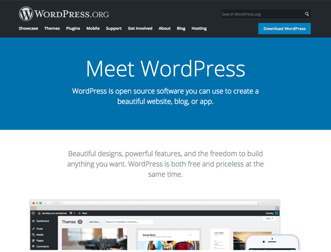 Best Website CMS – WordPress